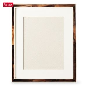 NIB Williams Sonoma Home Horn & Bone Picture Frame 8x10